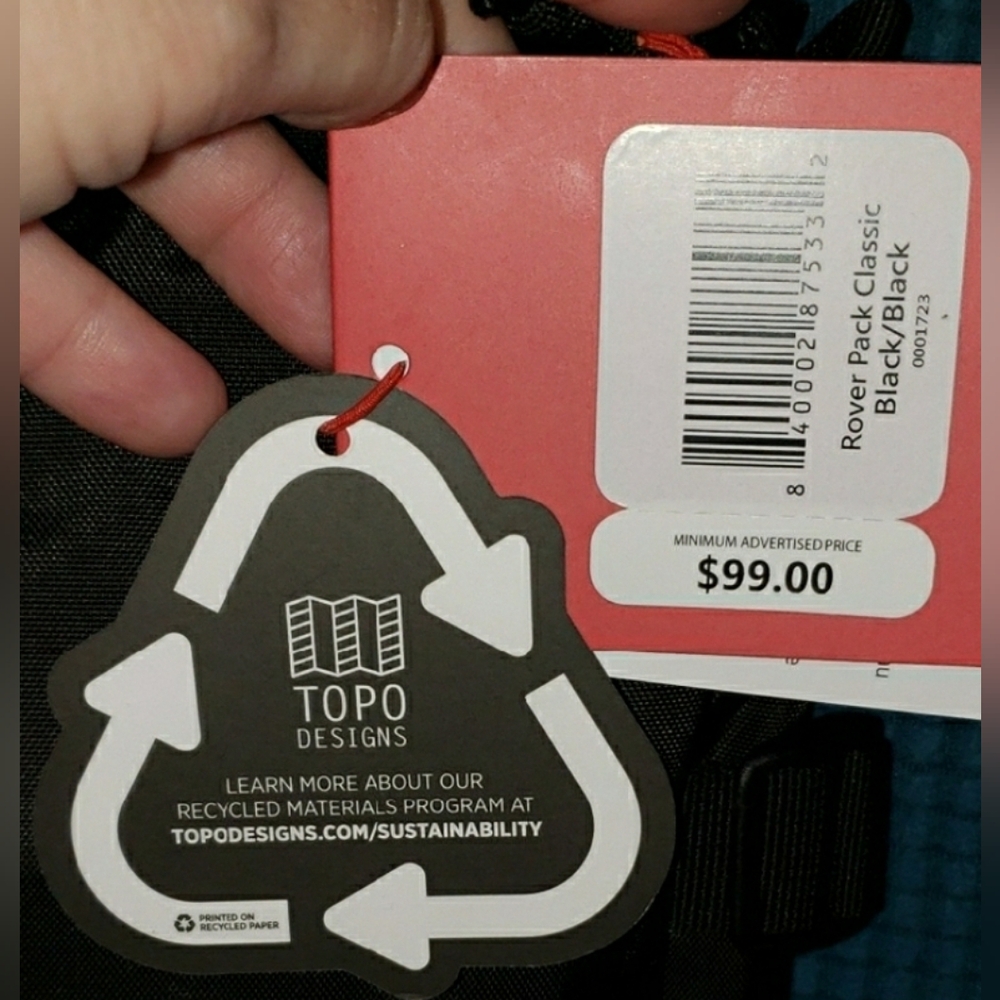 Topo Designs Black Backpack - Picture 3 of 9